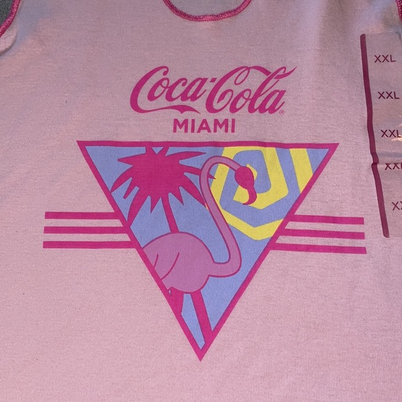 Coca Cola Miami Women’s Pink Tank Top - Picture 3 of 5